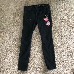 hollister kids black skinny jeans